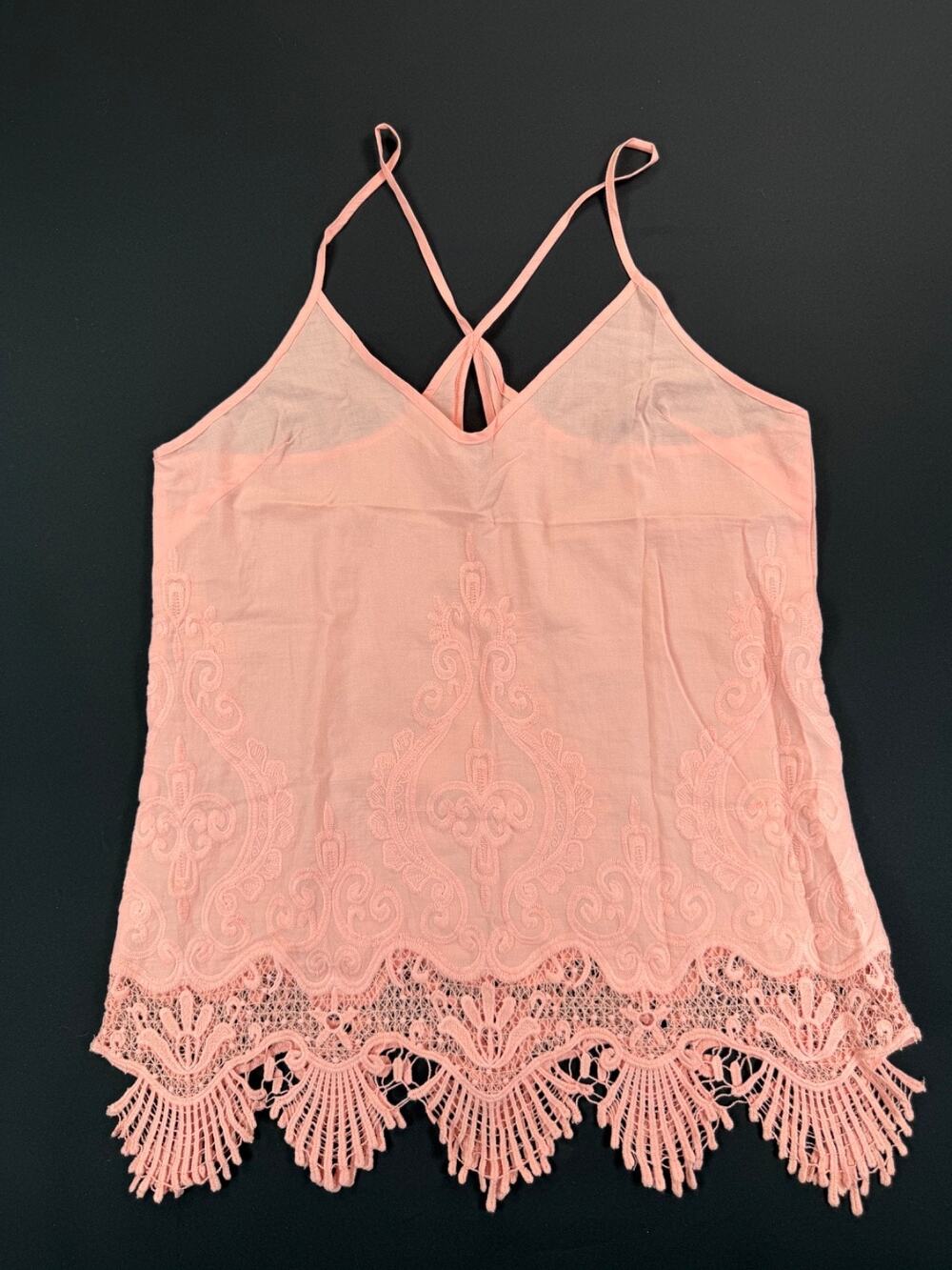 Acemi Lacey Racerback Sleeveless Shirt / Tank in Ballet Pink (Women's M)